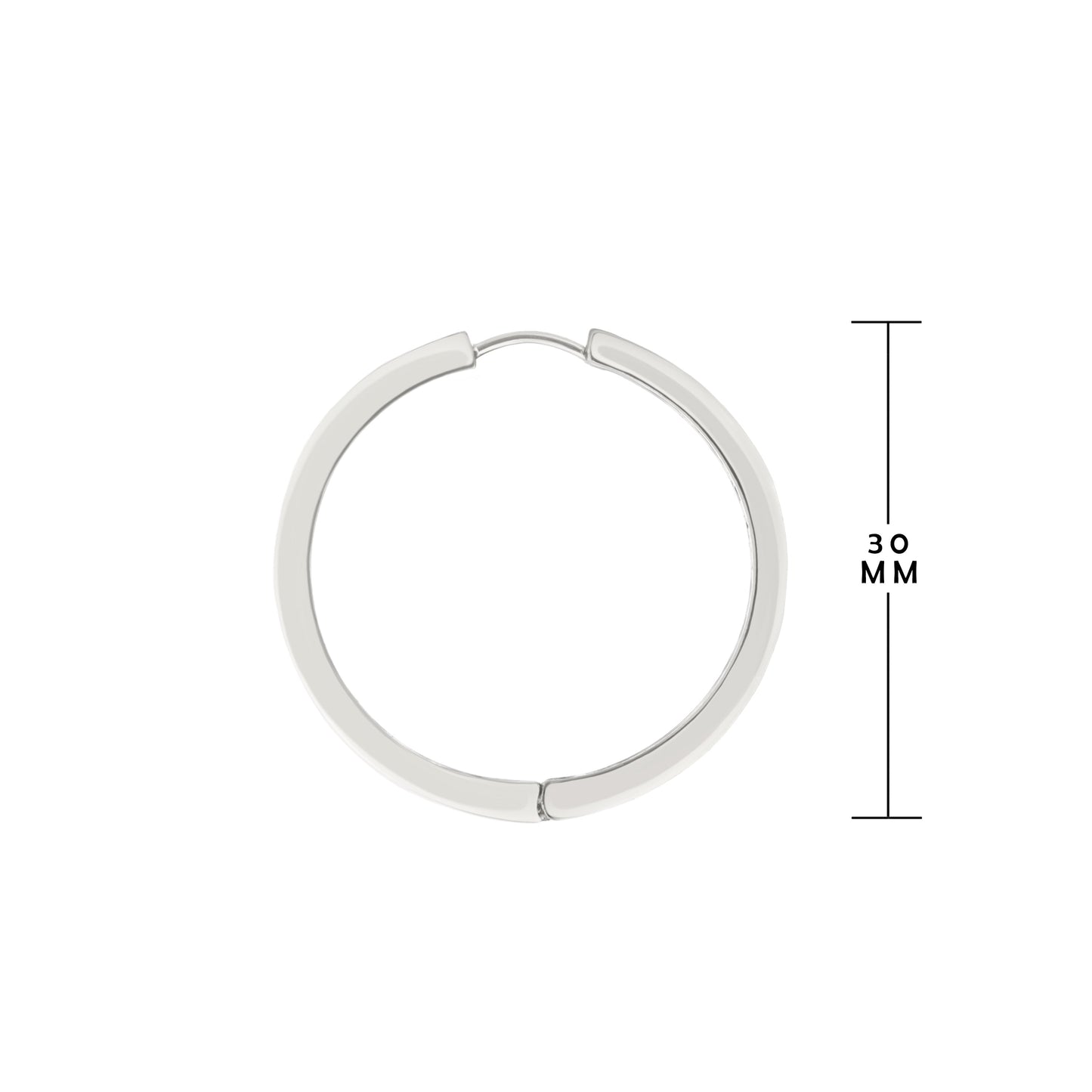 Hoop earrings by Lauren G Adams, silver-tone hinged hoop design on Tampa Home & Garden Store