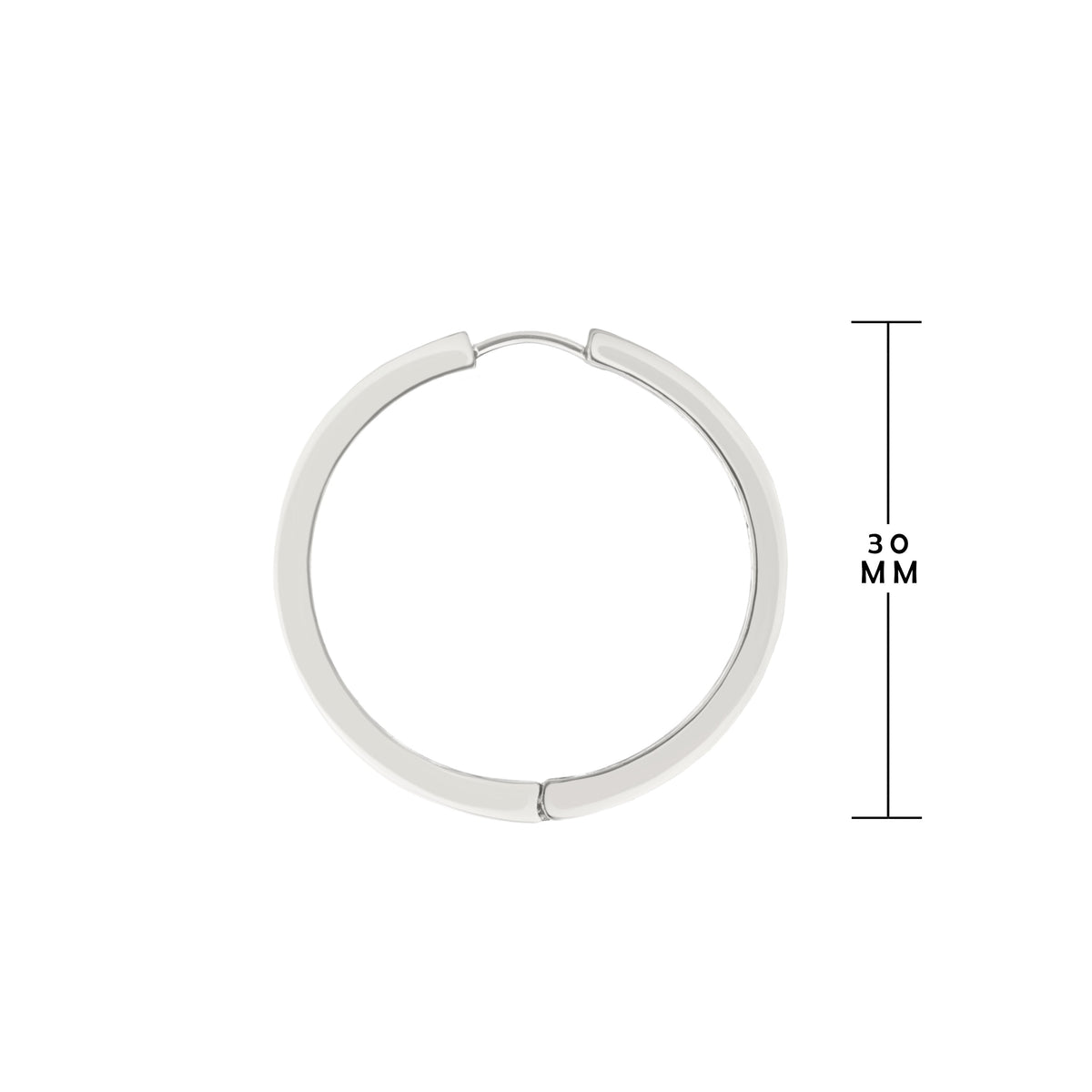 Hoop earrings by Lauren G Adams, silver-tone hinged hoop design on Tampa Home & Garden Store