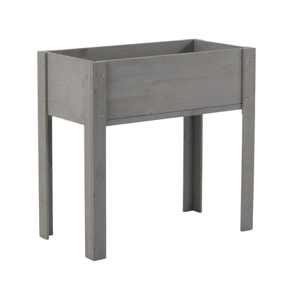 Raised garden bed with legs, gray elevated planter box for outdoor plants by HouseOfZazla on Tampa Home & Garden Store
