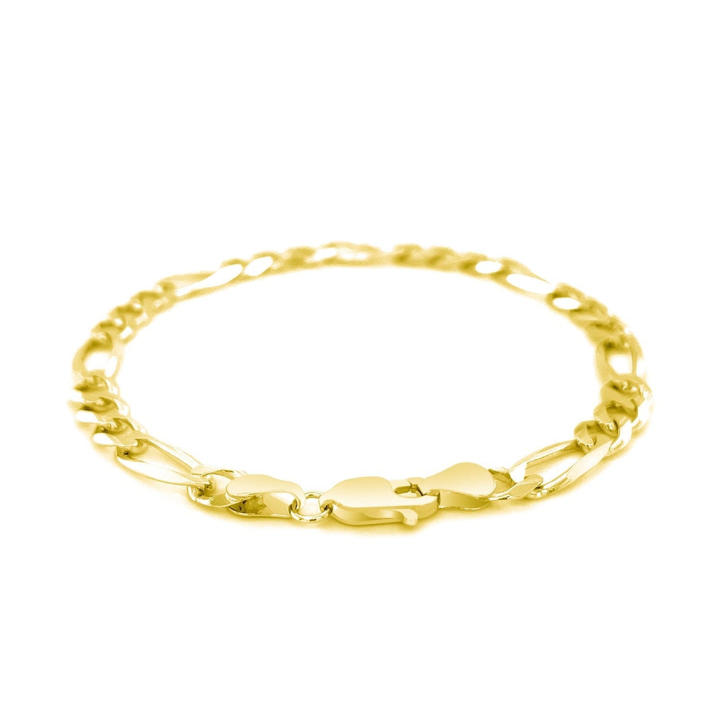 6.0mm 14k yellow gold solid Figaro bracelet, Bids.com, gold chain on Tampa Home & Garden Store