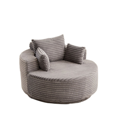 Modern Single Sofa and Swivel Sleeper Chair