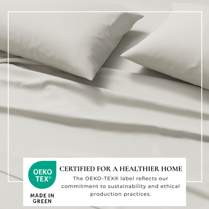 Heathered Jersey and Cotton Blend Bed Sheets