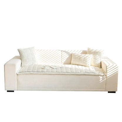 Simple Modern non-slip Autumn And Winter Plush Cushions on cream sofa on Tampa Home & Garden Store