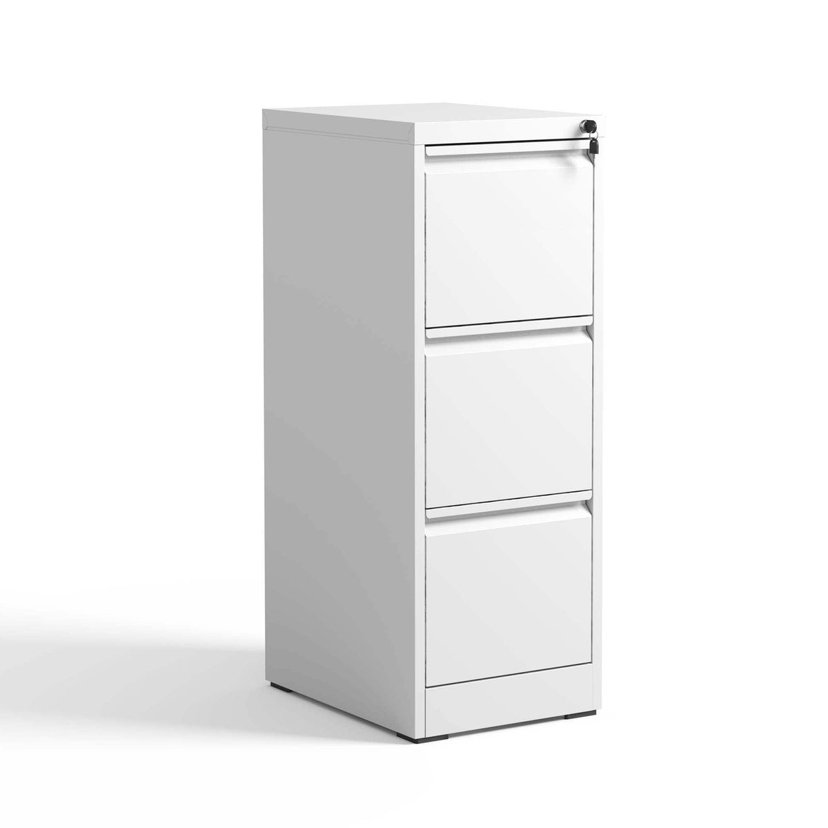 Steel vertical file cabinet with lock white finish by HouseOfZazla on Tampa Home & Garden Store