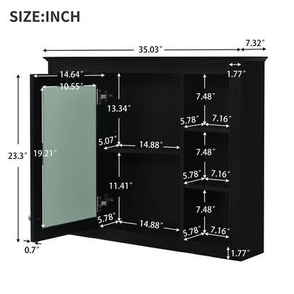 Wall Mounted Medicine Cabinet with Mirror