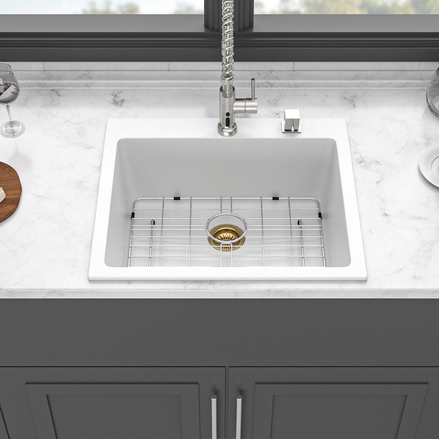 Quartz and Granite Composite Kitchen Sink