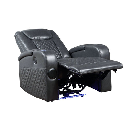 Alair Leather Aire Power Recliner With Bluetooth