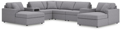 Modmax Sectional in Granite Performance Fabric