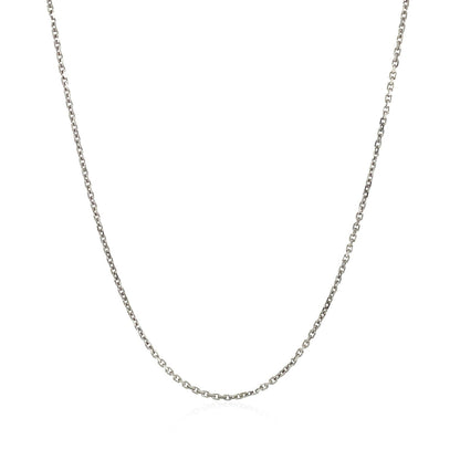 18k white gold cable chain necklace 1.1mm by Bids.com on Tampa Home & Garden Store