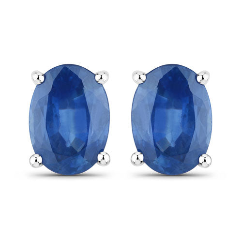 1.90ct blue sapphire oval stud earrings in 14K white gold by Bids.com, pair on Tampa Home & Garden Store