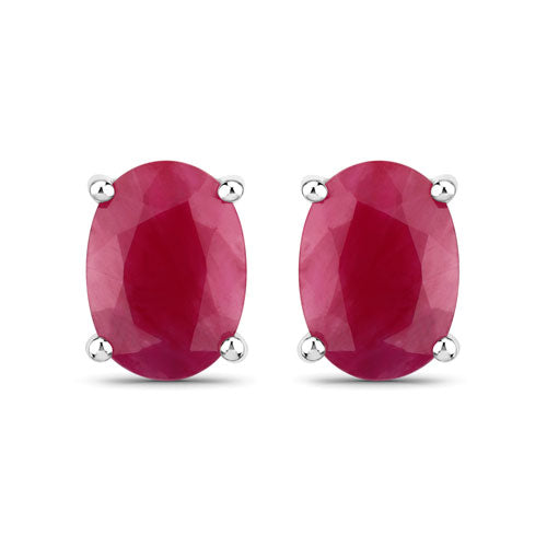 Earrings pair: 1.70 Carat Genuine Ruby studs in 10K White Gold, Bids.com on Tampa Home & Garden Store