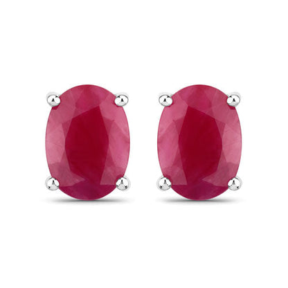 Earrings pair: 1.70 Carat Genuine Ruby studs in 10K White Gold, Bids.com on Tampa Home & Garden Store