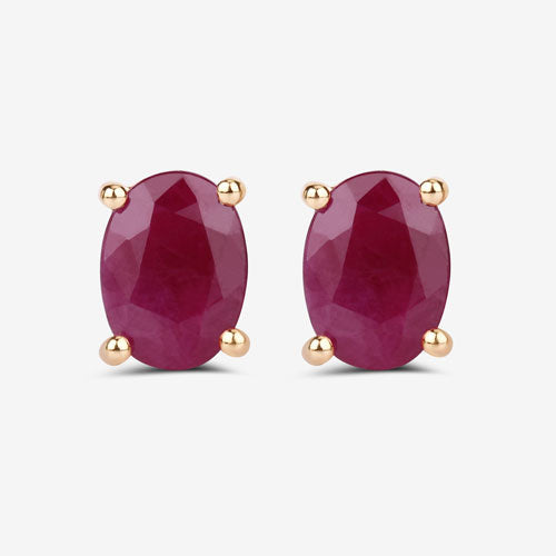 1.70ct ruby stud earrings in 10K yellow gold, Bids.com pair on Tampa Home & Garden Store