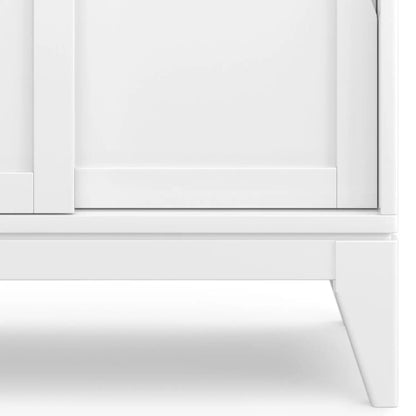 Harper Solid Rubberwood Storage Cabinet Modern