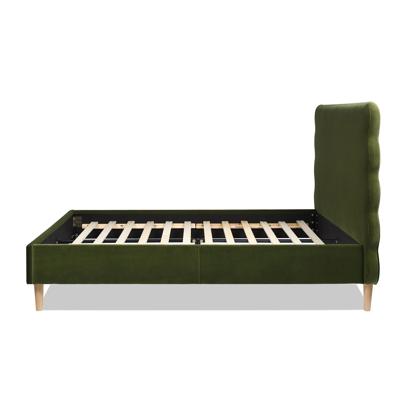 Stockholm Wavy Headboard and Platform Bed