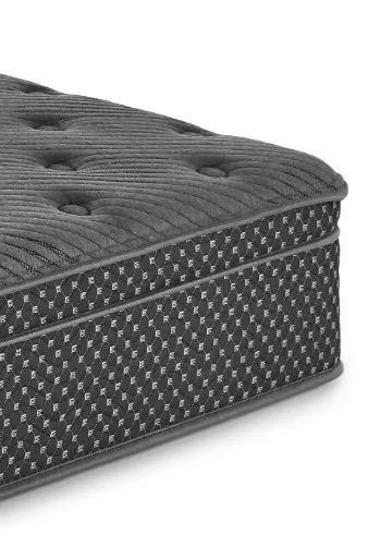 13-inch Quilted Eurotop Plush Hybrid Mattress by Unique Piece Furniture, charcoal gray on Tampa Home & Garden Store