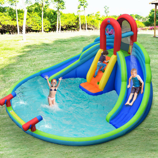 Inflatable Water Slide Bounce House with Mighty Splash Pool - Tampa Home & Garden Store