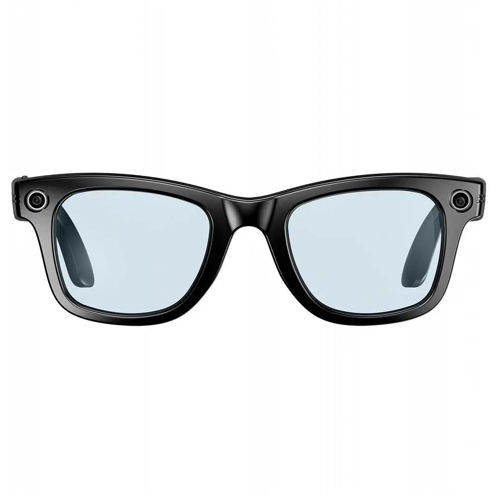 AI Recognition Voice Assistant Translation 800w W610 smart glasses, black frame with blue lenses and dual cameras FLIPSTYLEZLLC on Tampa Home & Garden Store