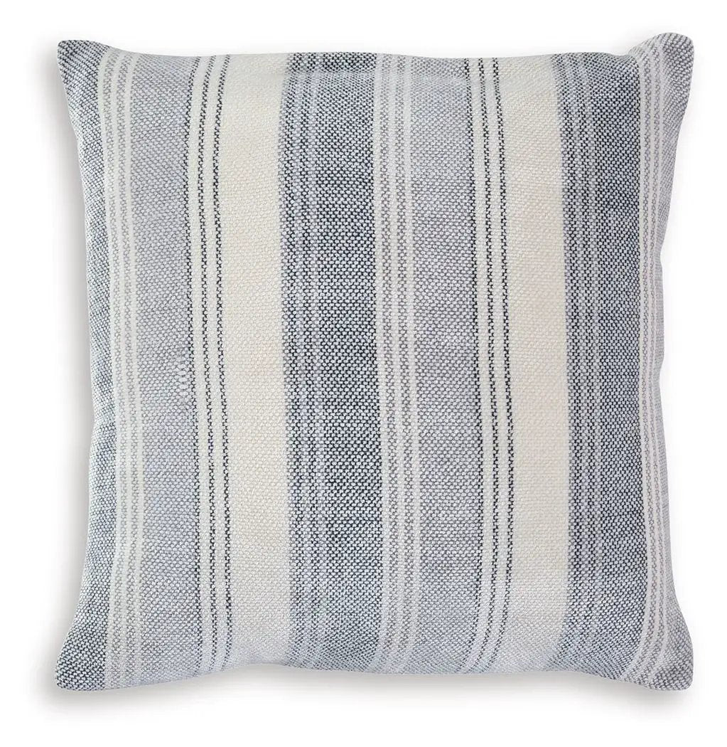 Adikus throw pillow by Unique Piece Furniture with blue ivory striped woven fabric on Tampa Home & Garden Store