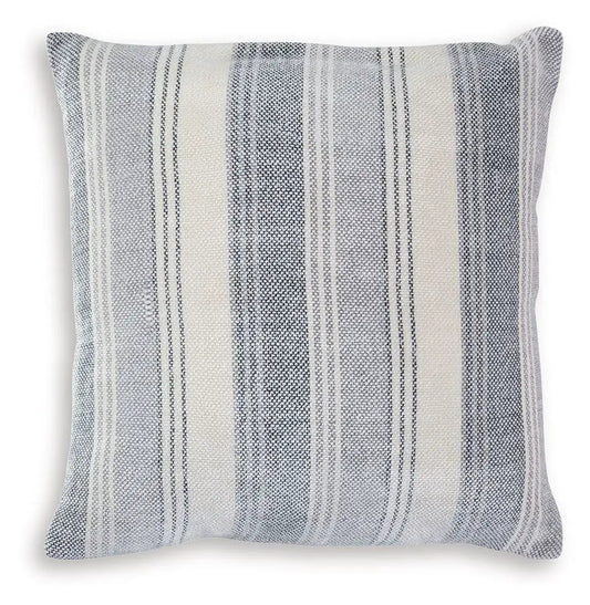 Adikus throw pillow by Unique Piece Furniture with blue ivory striped woven fabric on Tampa Home & Garden Store