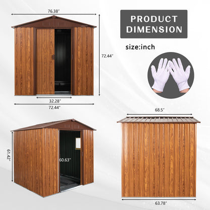 Outdoor Metal Storage Shed And Floor Base