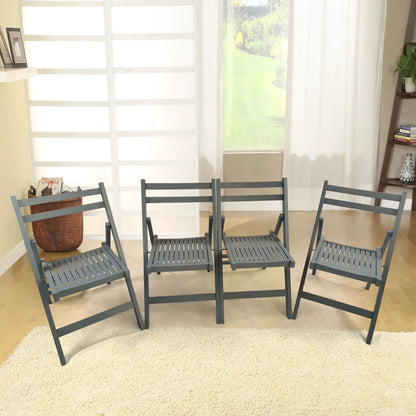 Solid Wood Foldable Event Chair Set of 4