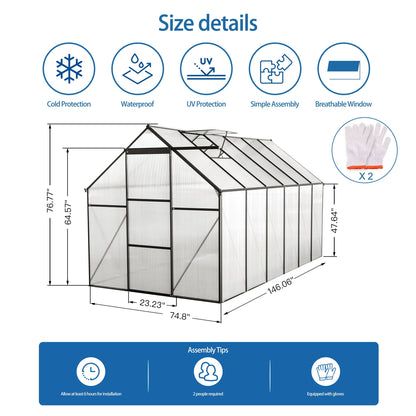 Outdoor Polycarbonate House and Raised Metal Base