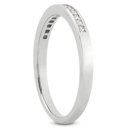 Ring 14k white gold channel-set princess diamond wedding band by Bids.com on Tampa Home & Garden Store