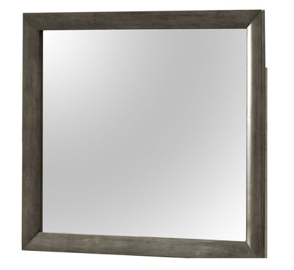 HouseOfZazla modern wall mirror with dark gray frame and high quality glass on Tampa Home & Garden Store