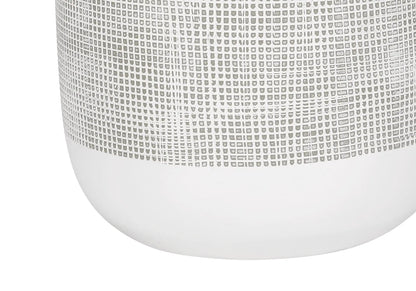 Table lamp ceramic gray with grid pattern, contemporary style by Unique Piece Furniture on Tampa Home & Garden Store