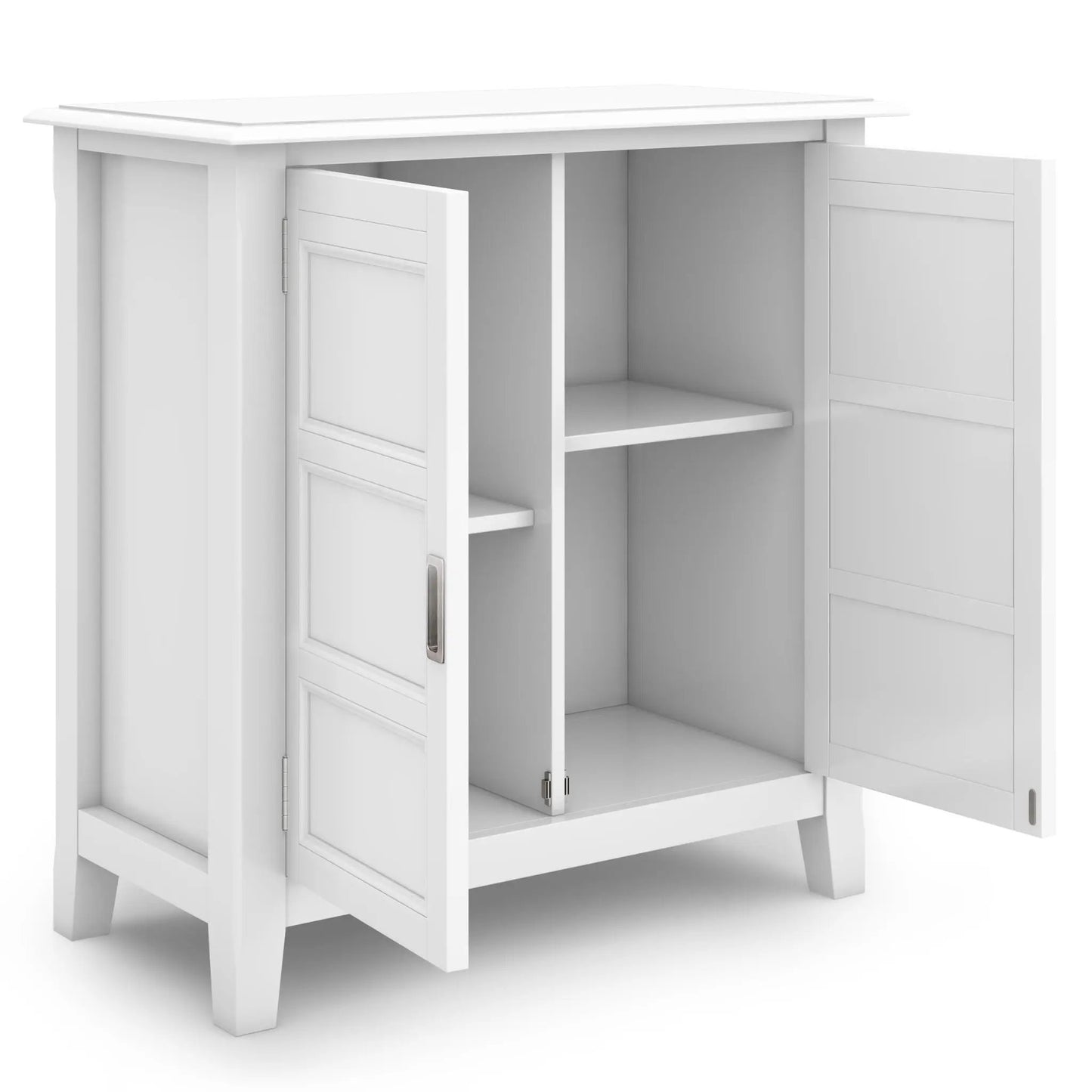 Burlington Low Storage Cabinet, white finish, accent cabinet by Unique Piece Furniture on Tampa Home & Garden Store