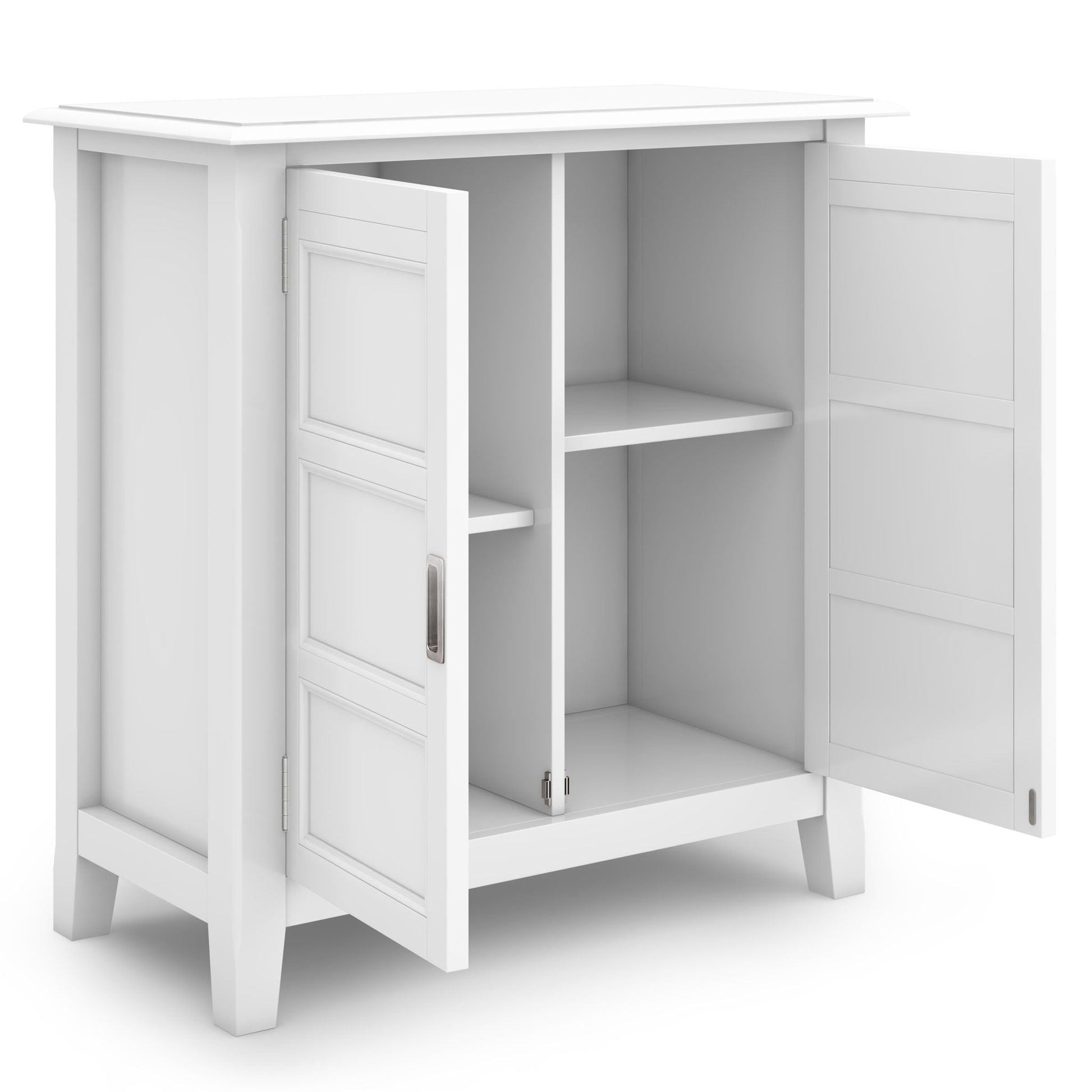 Burlington handcrafted low storage cabinet by HouseOfZazla, white accent cabinet on Tampa Home & Garden Store