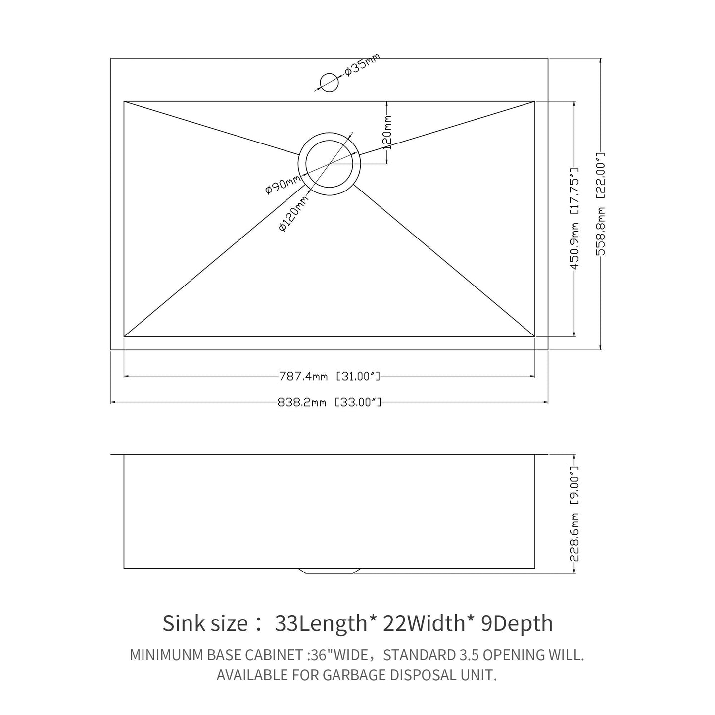 Topmount Brushed Stainless Steel Kitchen Sink