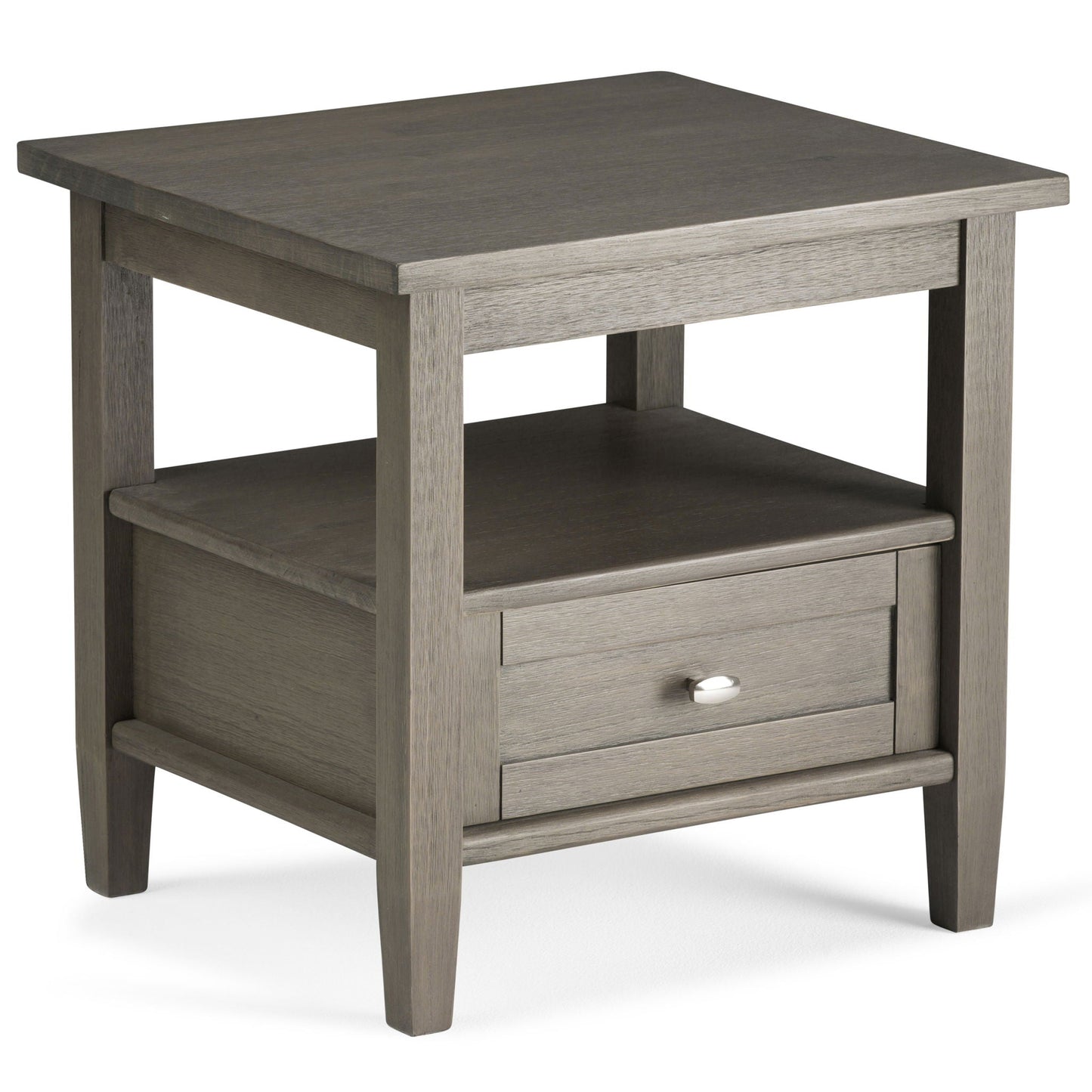 Coffee table Warm Shaker by Unique Piece Furniture in weathered grey wood with front drawer on Tampa Home & Garden Store