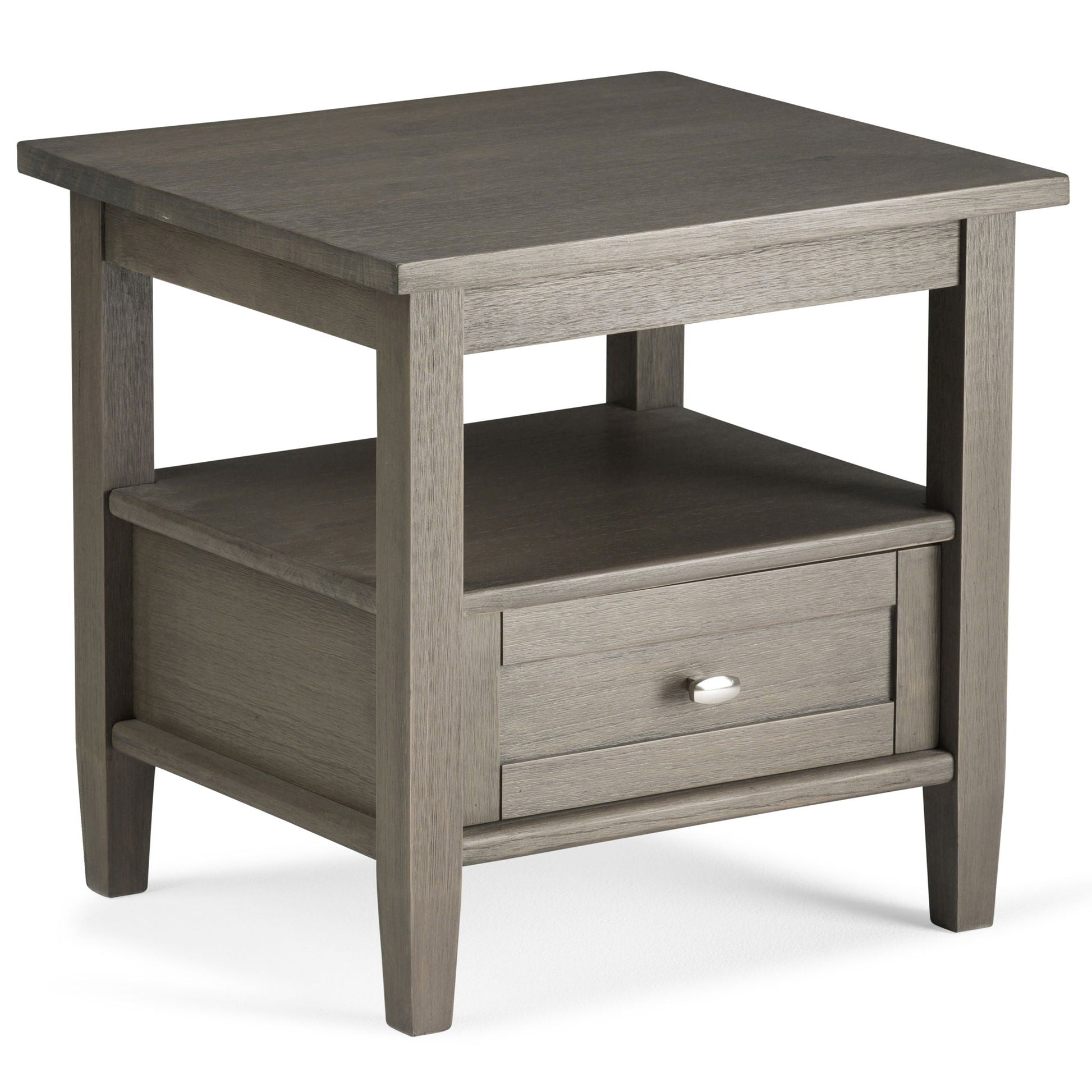 Coffee table Warm Shaker by Unique Piece Furniture in weathered grey wood with front drawer on Tampa Home & Garden Store