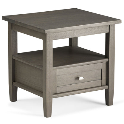 Coffee table Warm Shaker by Unique Piece Furniture in weathered grey wood with front drawer on Tampa Home & Garden Store