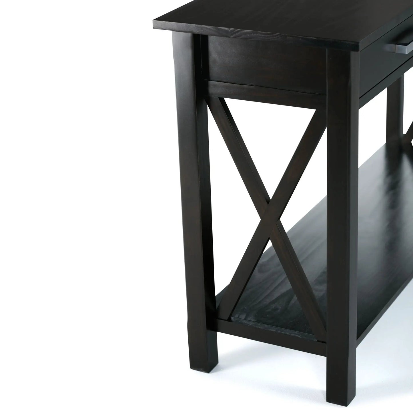 Kitchener Console Table dark espresso with X-leg supports by Unique Piece Furniture on Tampa Home & Garden Store