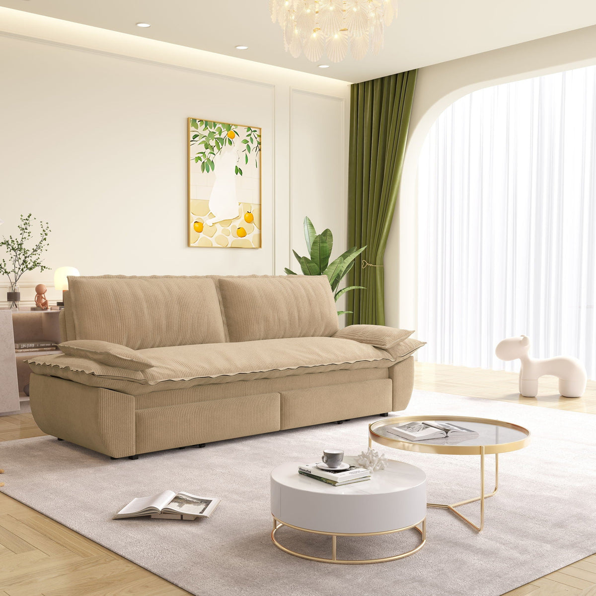 Queen Sleeper Bed and a 3 in 1 Convertible Sofa