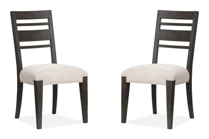 Plum Creek Upholstered Side Chair With Wood Back
