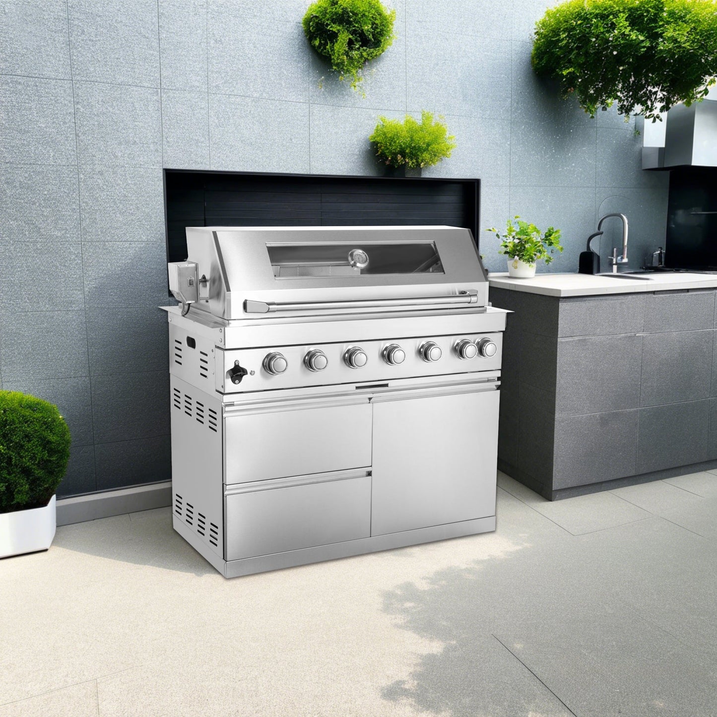 The Premium Six Burner Stainless Steel Grill