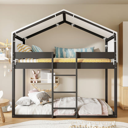 Sturdy Pinewood Bunk Bed and the Kids Play Tent