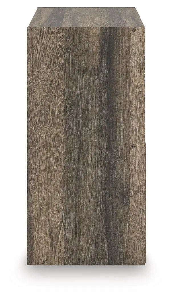 Shallifer Cube Organizer in dark wood grain finish, tall cube storage by Unique Piece Furniture on Tampa Home & Garden Store