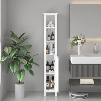 Slim Bathroom Cabinet with Adjustable Shelves