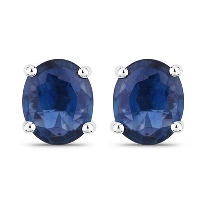 Pair of blue sapphire stud earrings, 0.68ct total, set in 14K white gold, by Bids.com on Tampa Home & Garden Store