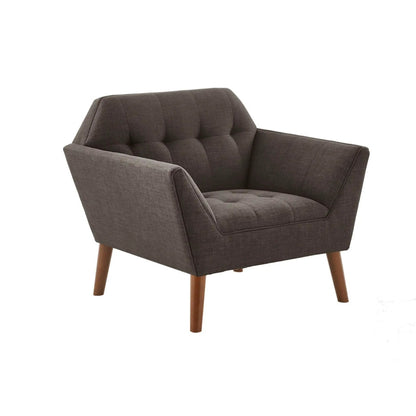 Lounge Chair With Button Tufting Mid Century