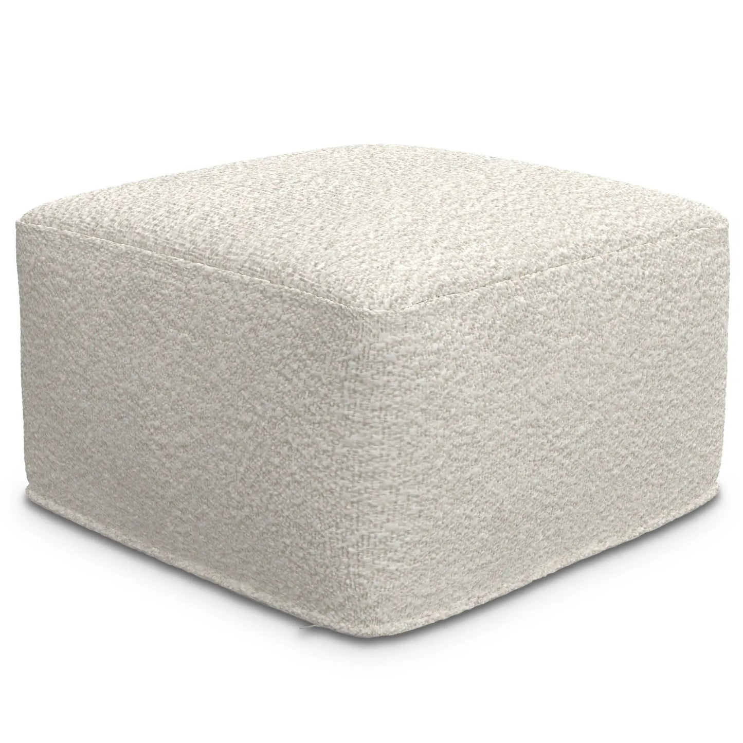 Chantal Square Pouf Soft Textured Comfort