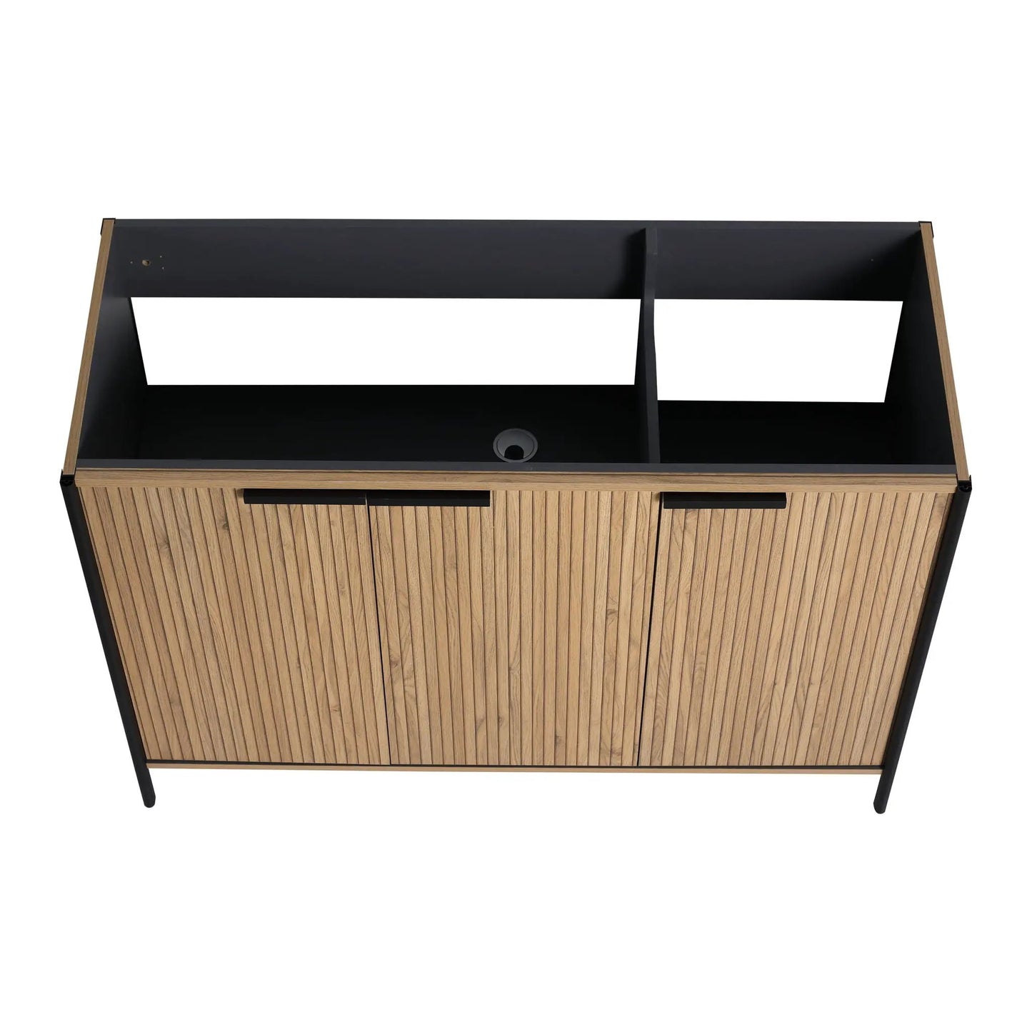Contemporary Vanity with Adjustable Shelves