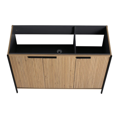 Contemporary Vanity with Adjustable Shelves