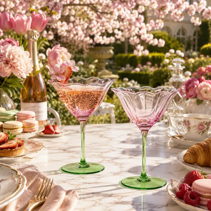 Fiore Champagne Coupe Glassware Set of Two
