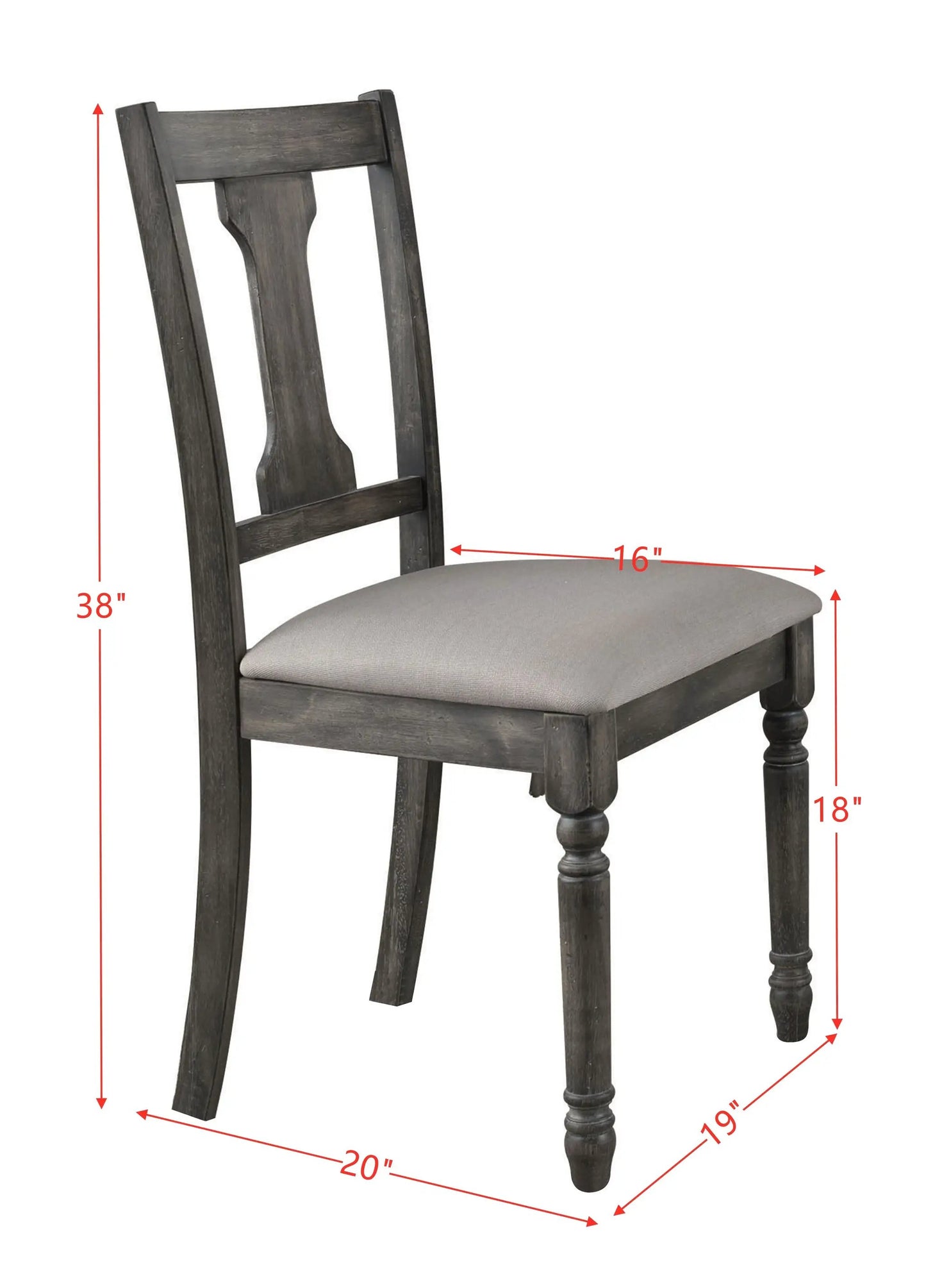 Wallace Side Chair Set Of 2 Tan Weathered Gray